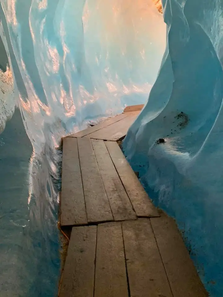 inside a glacier