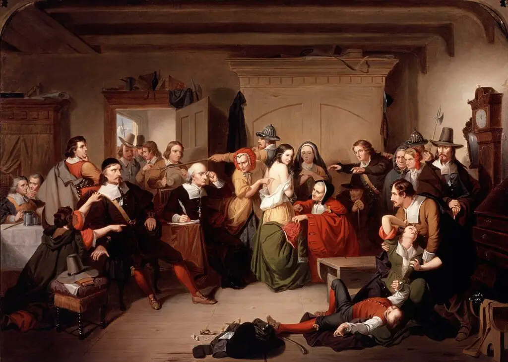 men and women at the Salem trials