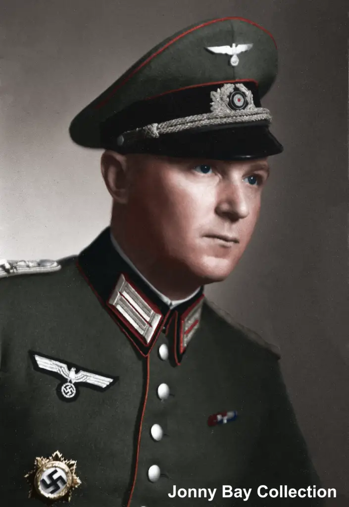 German officer in uniform during WW2