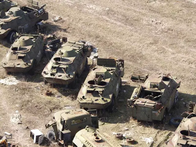 abandoned armored vehicles 