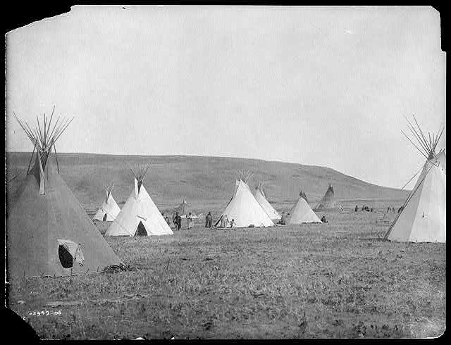 Native American tepees  